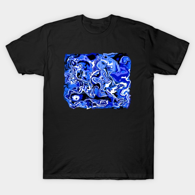 Abstract #15 aqua blue T-Shirt by rand0mity